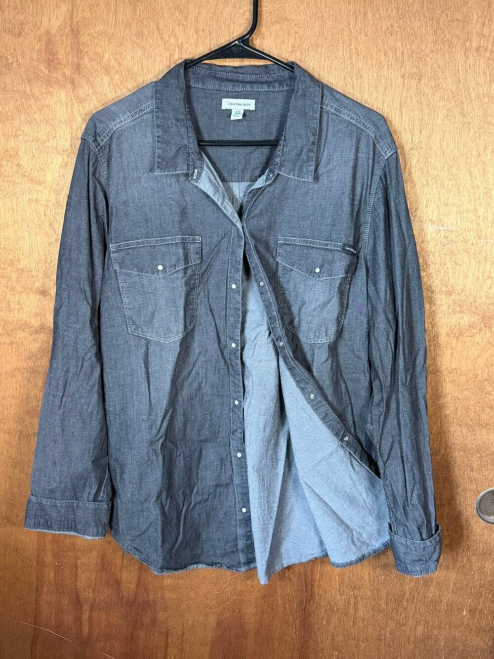Calvin Klein Denim Button-Up Shirt